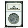 Image 3 : 1895-O S$1 MS60 NGC. A bit softly struck, as is t