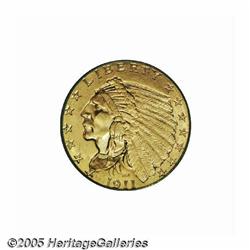 1911-D $2 1/2 MS64 PCGS. The 1911-D quarter eagle