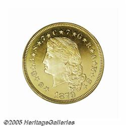 1879 $4 $4 Flowing Hair, Judd-1635, Pollock-1832,