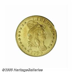 1795 $5 Small Eagle AU58 PCGS. Breen-6412, B. 2-C