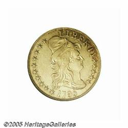 1795 $5 Small Eagle AU58 NGC. Breen-6414, B. 4-D,