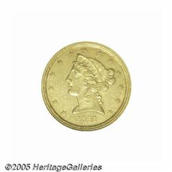 1841-C $5 MS61 NGC. Variety 3-C. The 1841-C is on