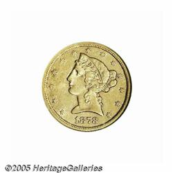 1878-CC $5 AU55 NGC. Variety 1-A. According to br