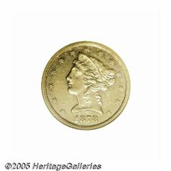 1878-CC $5 AU58 NGC. The mintage for the 1878-CC 