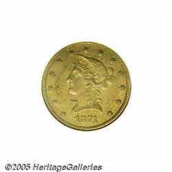 1871-CC $10 AU53 NGC. A significant coin for the 