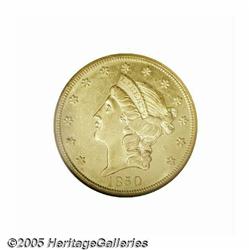 1850-O $20 MS60 NGC. One of the most popular date