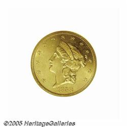 1858 $20 MS63 NGC. With the single exception of t