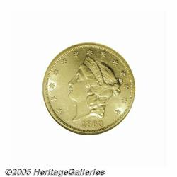 1863 $20 AU58 NGC. Well defined save for a bit of