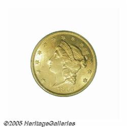 1865 $20 MS62 PCGS. The 1 in the date is triple p