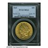Image 3 : 1865 $20 MS62 PCGS. The 1 in the date is triple p
