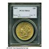 Image 3 : 1865 $20 MS63 PCGS. With all of the rare and / or