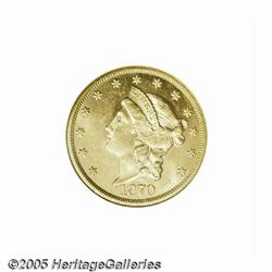 1870-S $20 MS62 NGC. Writing in 2002, Doug Winter