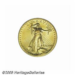 1907 $20 High Relief, Wire Rim MS63 PCGS. This lo