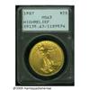 Image 3 : 1907 $20 High Relief, Wire Rim MS63 PCGS. While t