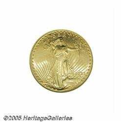 1925-S $20 MS62 NGC. A lustrous yellow-gold examp