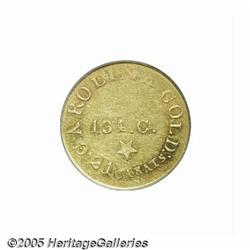 (1837-42) $5 C.Bechtler Five Dollar, 134G, With S