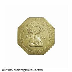 1852 $50 RE Humbert Fifty Dollar, 887 THOUS. XF45