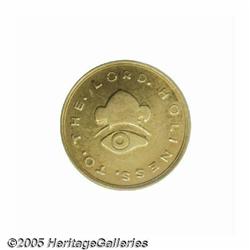 1849 $5 Mormon Five Dollar AU50 PCGS. K-2, R.5. A