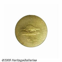 1849 $5 Oregon Exchange Co. Five Dollar Fair 2 PC