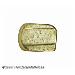 Anonymous Assayer "1849" Ten Dollar Gold Ingot AU