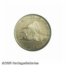 1858 1C Large Letters PR64 NGC. Snow-PR1. High le