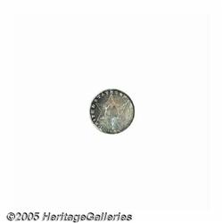 1858 3CS Three Cent Silver PR64 NGC. Splashes of 