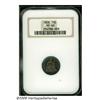 Image 3 : 1858 10C Seated Dime PR65 NGC. Electric-blue, gol