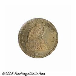 1863 S$1 Dollar, Judd-346, Pollock-418, R.7, PR63