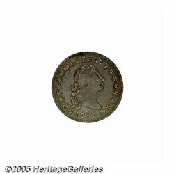 1795 S$1 Flowing Hair, Three Leaves VF25 PCGS. B-