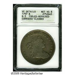 1795 S$1 Flowing Hair, Two Leaves--Tooled, Whizze