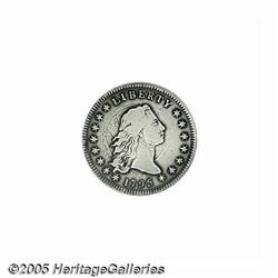 1795 S$1 Flowing Hair, Two Leaves VF Details, Imp