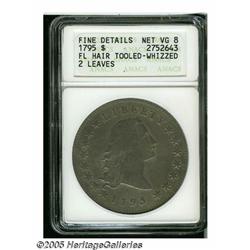 1797 S$1 9x7 Stars, Large Letters--Tooled, Repair