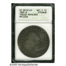 1800 S$1 --Tooled, Repaired, Whizzed--ANACS. VF D