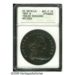 1801 S$1 --Tooled, Repaired--ANACS. XF Details, N