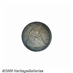 1844 S$1 MS63 NGC. Rich orange-gold, ruby, lilac,