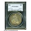 Image 3 : 1846 S$1 MS62 PCGS. Seated Dollars are quite scar