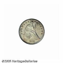 1848 S$1 MS61 NGC. Reasonably well struck for thi