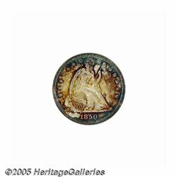 1850 S$1 MS61 ANACS. Breen-5443. Breen's Open 5 v