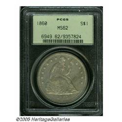 1860 S$1 MS62 PCGS. For the second year in a row,