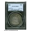 Image 3 : 1861 S$1 MS64 PCGS. The 1861 Seated Dollar is qui