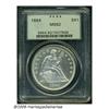 Image 3 : 1864 S$1 MS62 PCGS. Bowers (1993) notes that silv