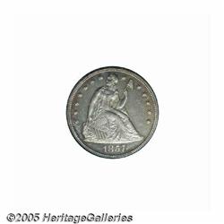 1857 S$1 Proof, Reverse Stained, NCS. A rare and 