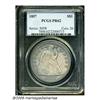 Image 3 : 1857 S$1 PR62 PCGS. A pleasing example with moder