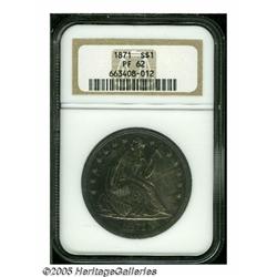 1871 S$1 PR62 NGC. The 1871 has been a favorite W