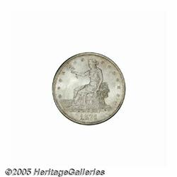 1874-CC T$1 MS63 NGC. A lightly toned and subtly 