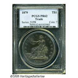 1879 T$1 PR62 PCGS. From 1879 to 1885, only proof