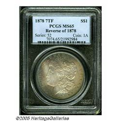 1878 7TF S$1 Reverse of 1878 MS65 PCGS. Lovely or