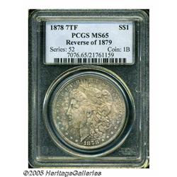 1878 7TF S$1 Reverse of 1879 MS65 PCGS. Rich gold