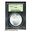 Image 1 : 1878-CC S$1 MS65 PCGS. Icy surfaces, with excelle