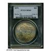 Image 1 : 1879 S$1 MS65 PCGS. Beautiful, light bands of rai